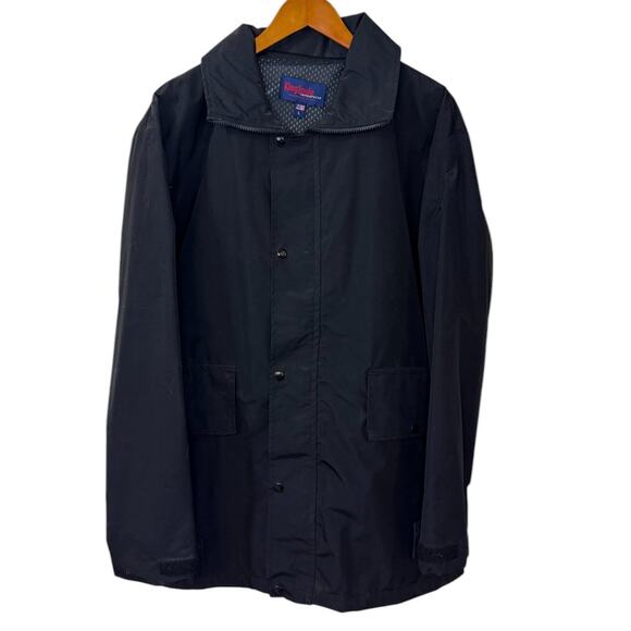 King Louie Jacket Men Large Black America Union Made Gorpcore Outdoor Fish Nylon - Picture 1 of 9